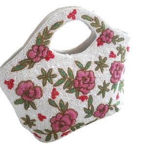 Y2K Vintage Beaded Floral Purse